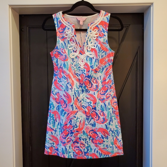 Lilly Pulitizer Lobster shift dress. - Picture 2 of 6